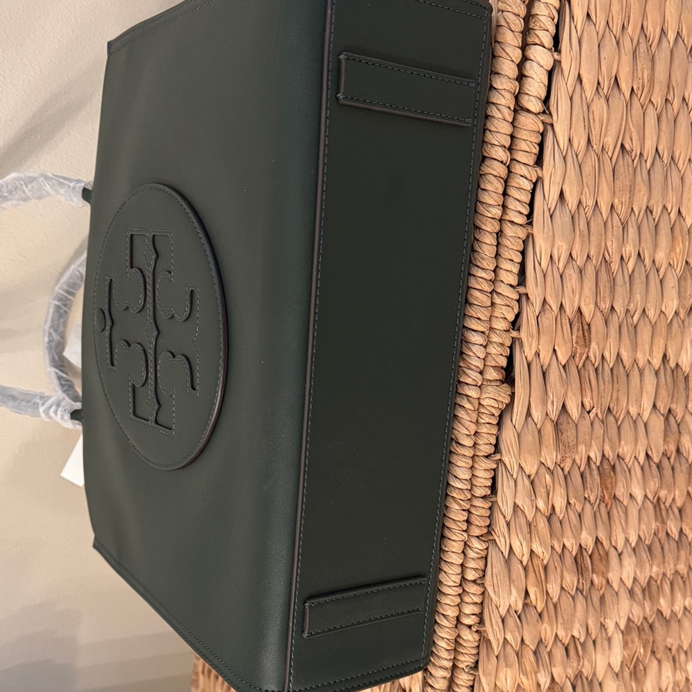 Tory Burch dark green Tote with Logo NWT - Picture 7 of 7